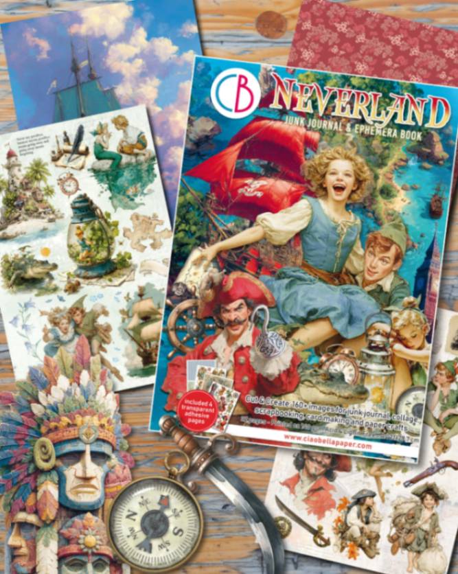 Junk Journal & Ephemera book - Neverland - 1 - Ciao Bella - Tidformera