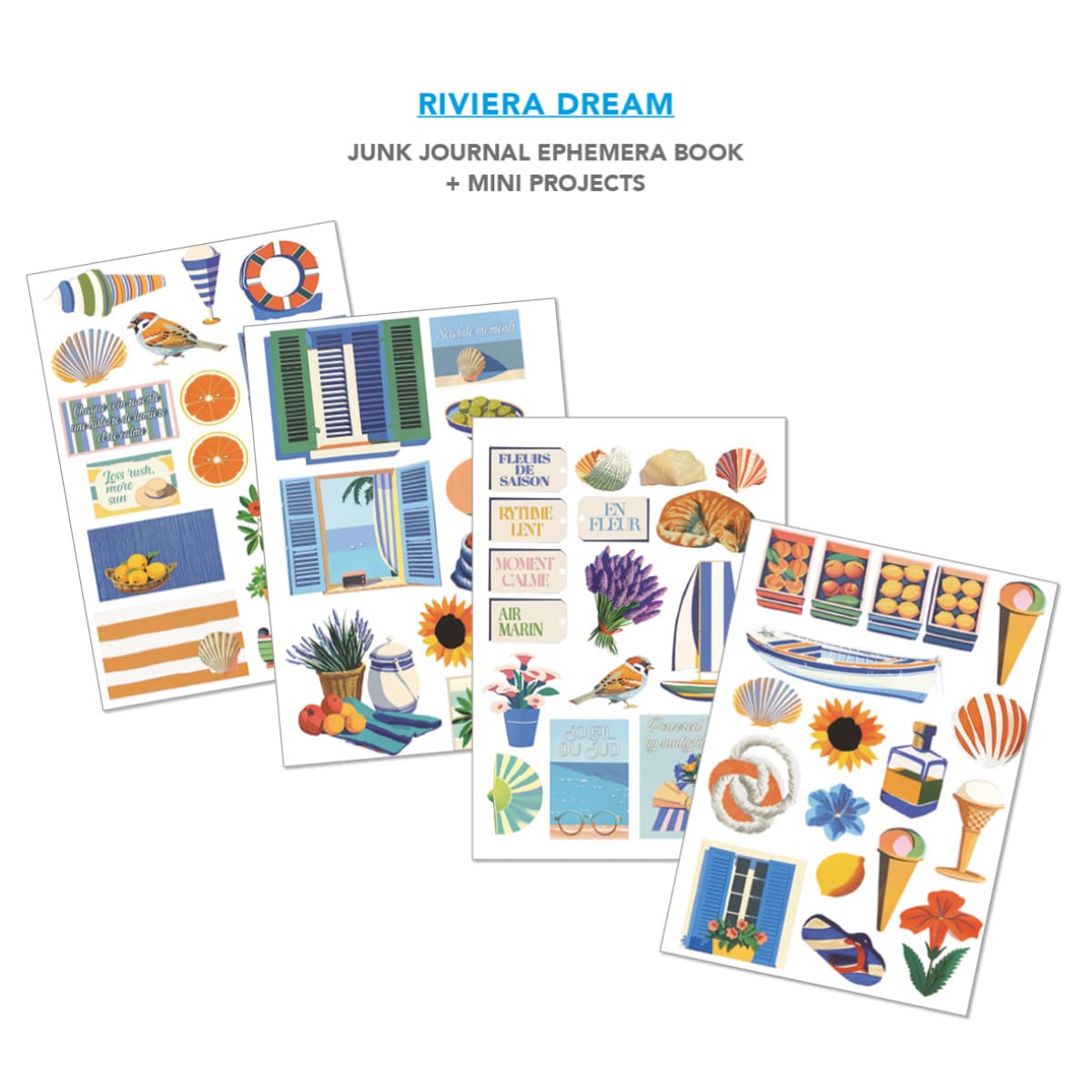 Junk Journal & Ephemera book - Riviera Dream - 6 - Ciao Bella - Tidformera