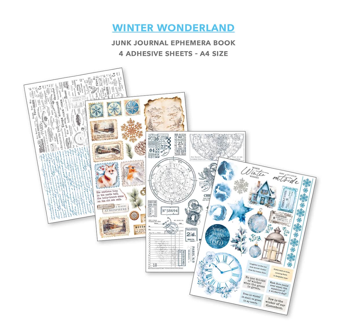 Junk Journal & Ephemera book - Winter Wonderland - 5 - Ciao Bella - Tidformera