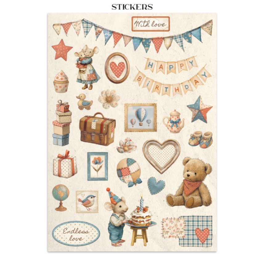 Junk Journal - Family - 4 - Stamperia - Tidformera