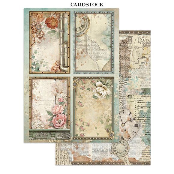 Junk Journal - Gardens of time - 32 - Stamperia - Tidformera