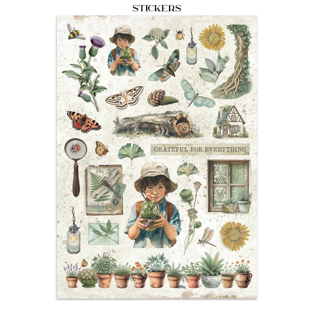 Junk Journal - Herbarium Silvae - 5 - Stamperia - Tidformera
