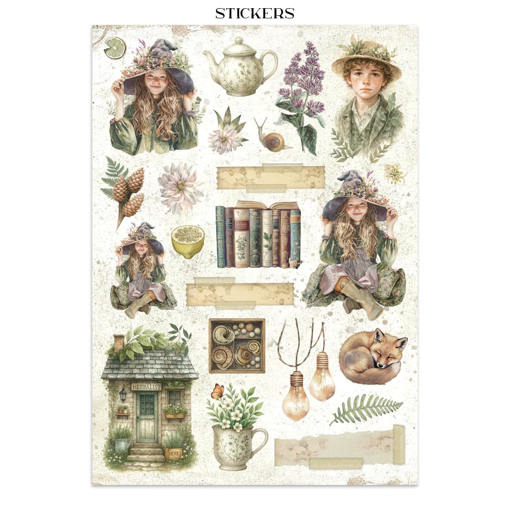 Junk Journal - Herbarium Silvae - 15 - Stamperia - Tidformera