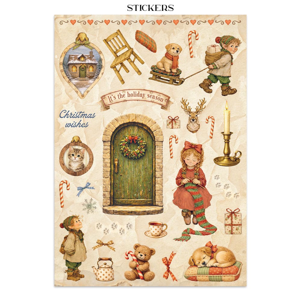 Junk Journal - Silent Night - 3 - Stamperia - Tidformera