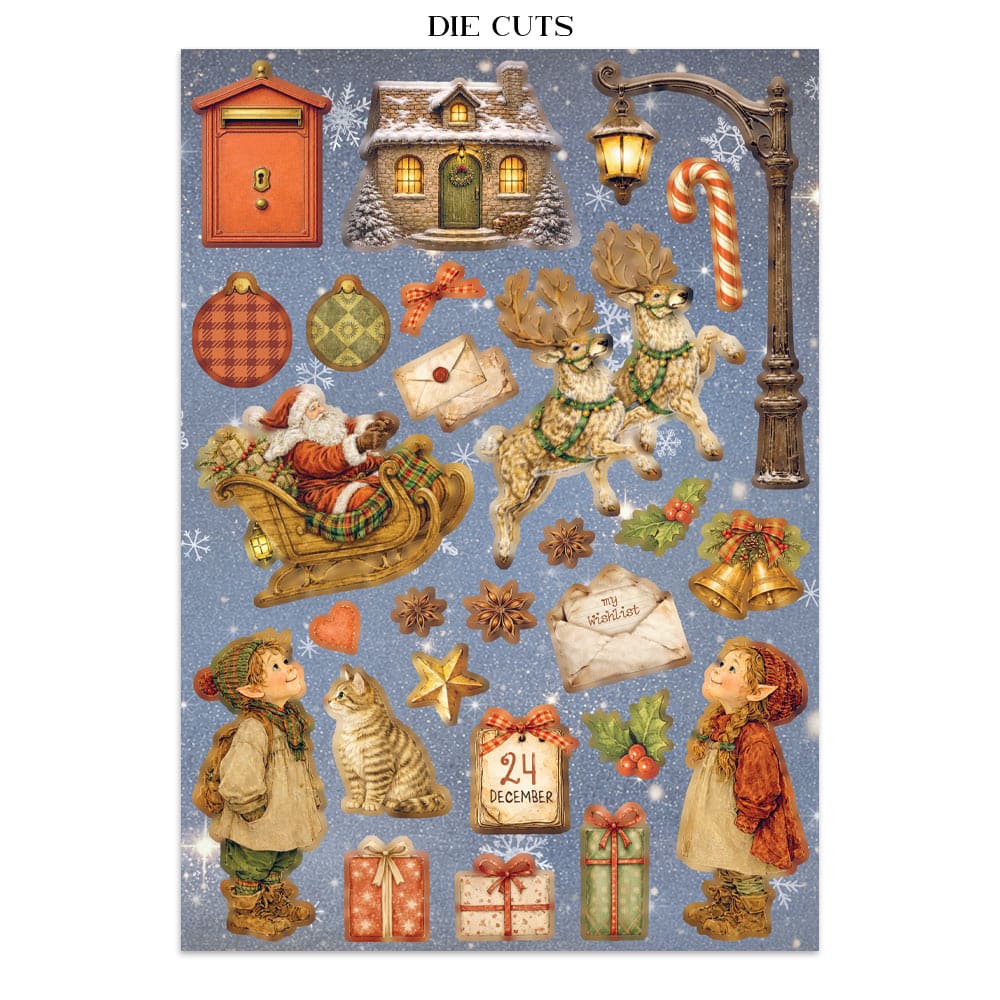 Junk Journal - Silent Night - 4 - Stamperia - Tidformera