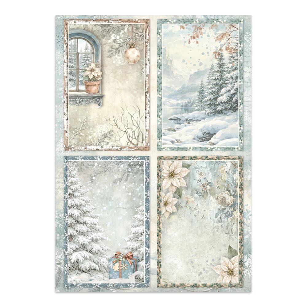 Junk Journal - White Christmas - 18 - Stamperia - Tidformera