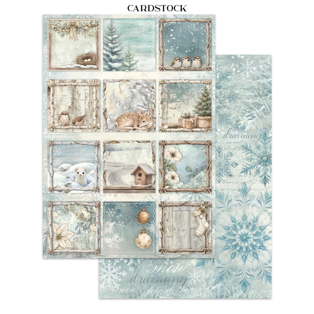 Junk Journal - White Christmas - 20 - Stamperia - Tidformera
