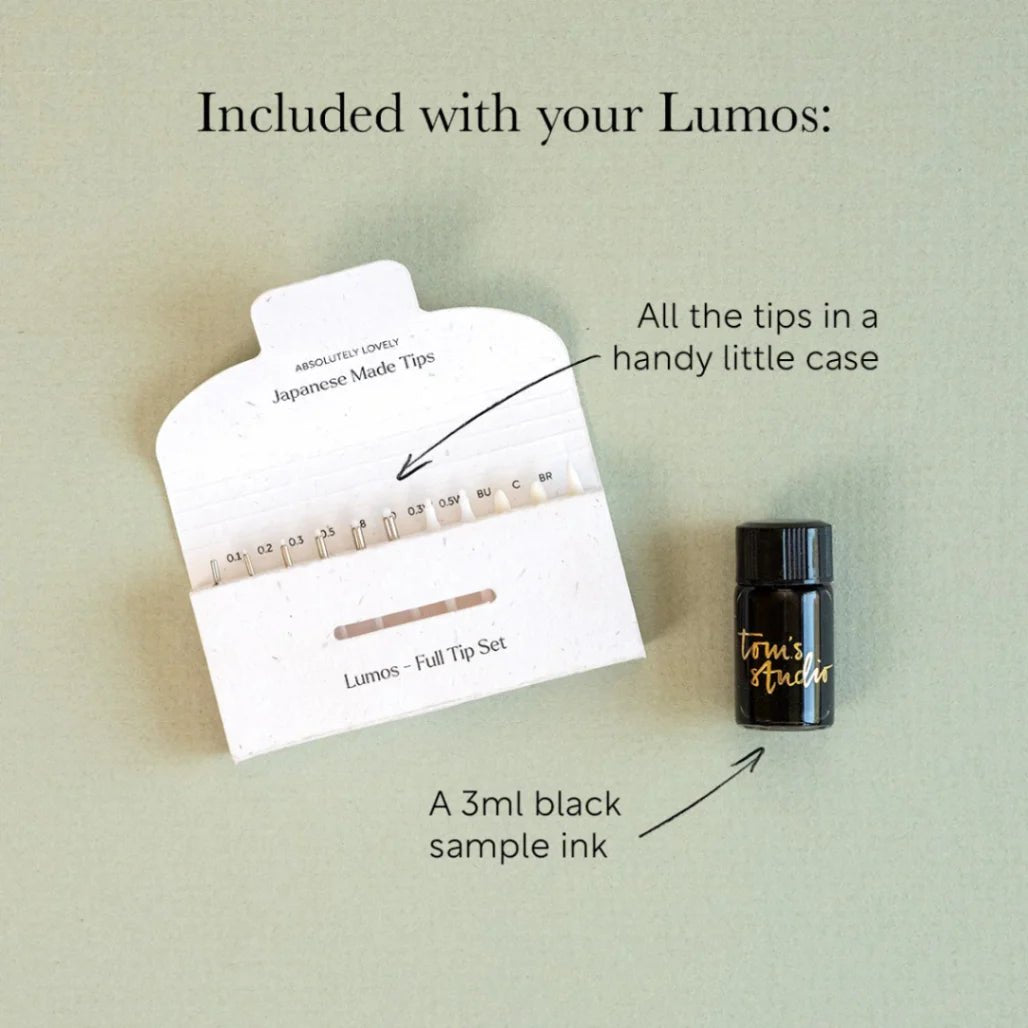 Lumos Pro Refillable Multi - Tip Pen - Duo Tip - Ivy - 5 - Tom's Studio - Tidformera
