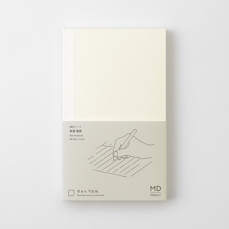 MD Notebook B6 Slim - Linjerad - 10 - Midori - Tidformera