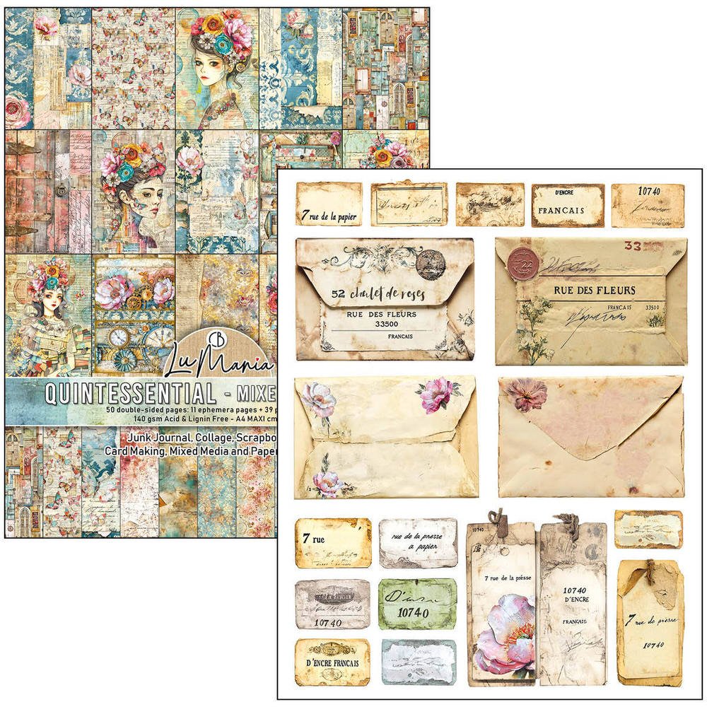 Mixed media book - Quintessential - 2 - Ciao Bella - Tidformera