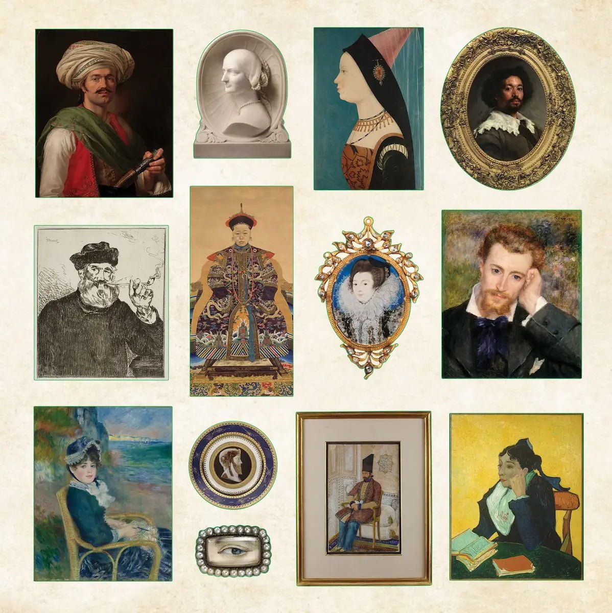 Museum Treasures Sticker book - 6 - Peter Pauper Press - Tidformera
