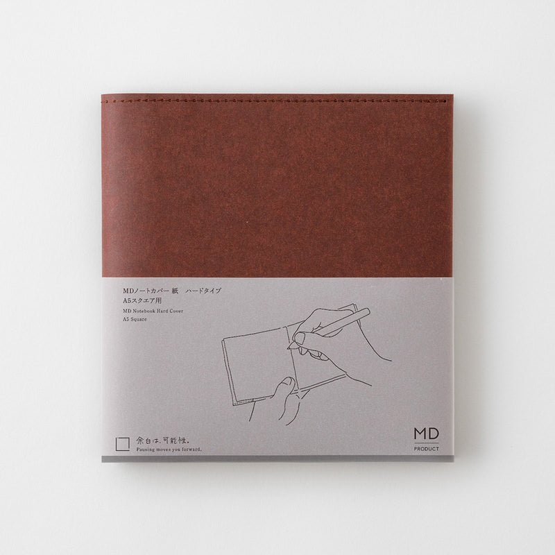 Notebook Cover Square - Paper - Hard - 9 - Midori - Tidformera