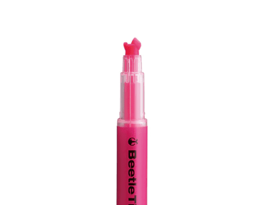 Överstrykningspenna Beetle Tip 3 - way Marker - Pink - 2 - Kokuyo - Tidformera