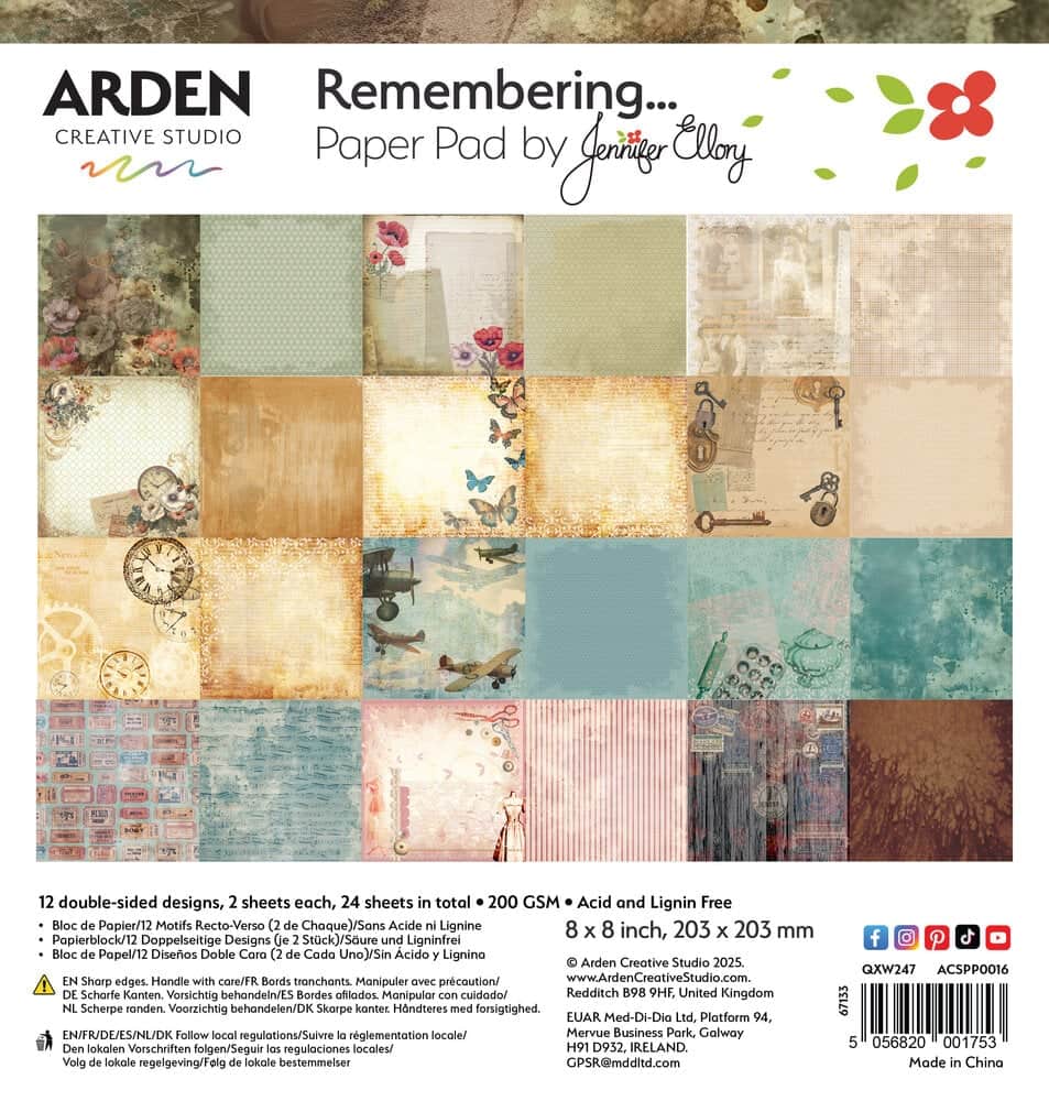 Paper Pad - Remembering - 1 - Arden Creative Studio - Tidformera