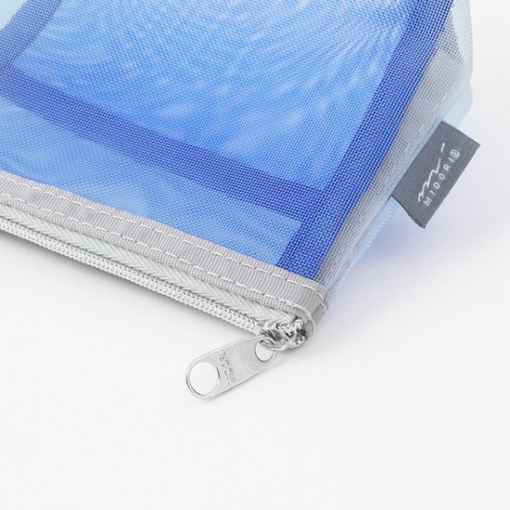 Pen & Tool Pouch Mesh Triangulär - Light Blue - 4 - Midori - Tidformera