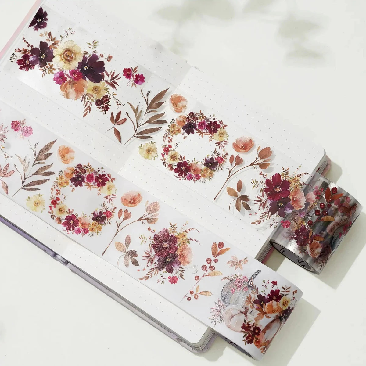 Pet tape Autumn Rose - 60 mm - 2 - Washi Tape Shop - Tidformera