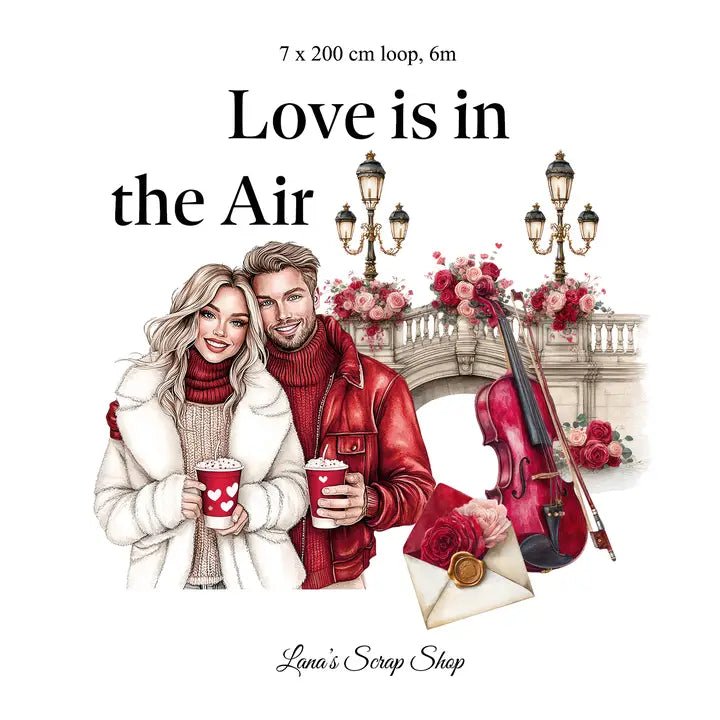 Pet Tape - Lana - 70 mm - Love Is in the Air - 2 - Lana's Scrap Shop - Tidformera