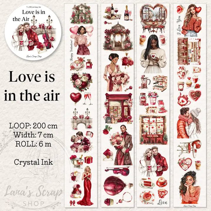 Pet Tape - Lana - 70 mm - Love Is in the Air - 1 - Lana's Scrap Shop - Tidformera