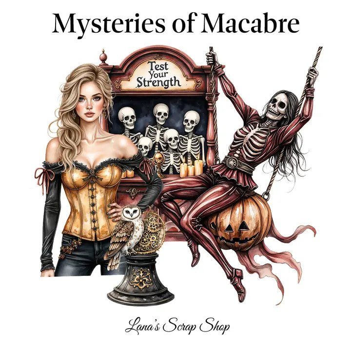 Pet Tape - Lana - 70 mm - Mysteries of Macabre - 2 - Lana's Scrap Shop - Tidformera