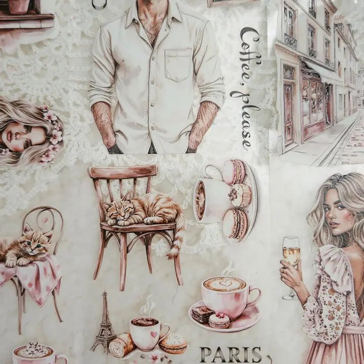 Pet Tape - Lana - 70 mm - One Coffee, Please - 4 - Lana's Scrap Shop - Tidformera