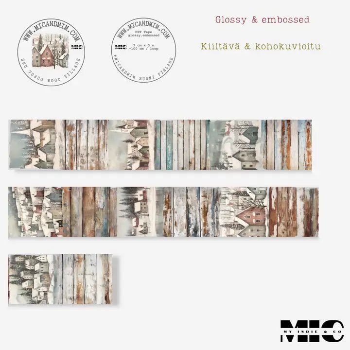 Pet Tape - MIC - Wood Village 70 mm - 6 - MIC & MIM Premium Paper Shop - Tidformera