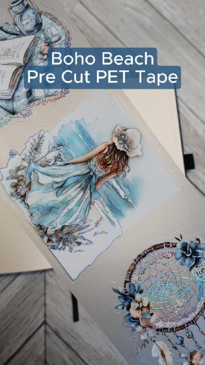 Pet Tape Pre - cut - MIC - Boho Beach 70 mm - 1 - MIC & MIM Premium Paper Shop - Tidformera