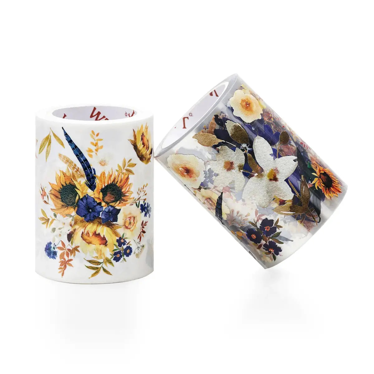 Pet tape Sunflower & Navy - 60 mm - 13 - Washi Tape Shop - Tidformera