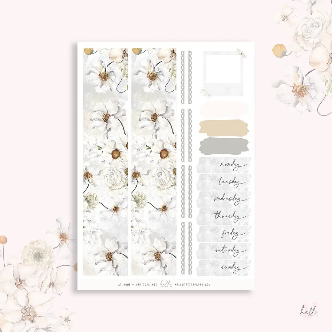 Planner Sticker Kit - At Home - 2 - Hello Petite Paper - Tidformera