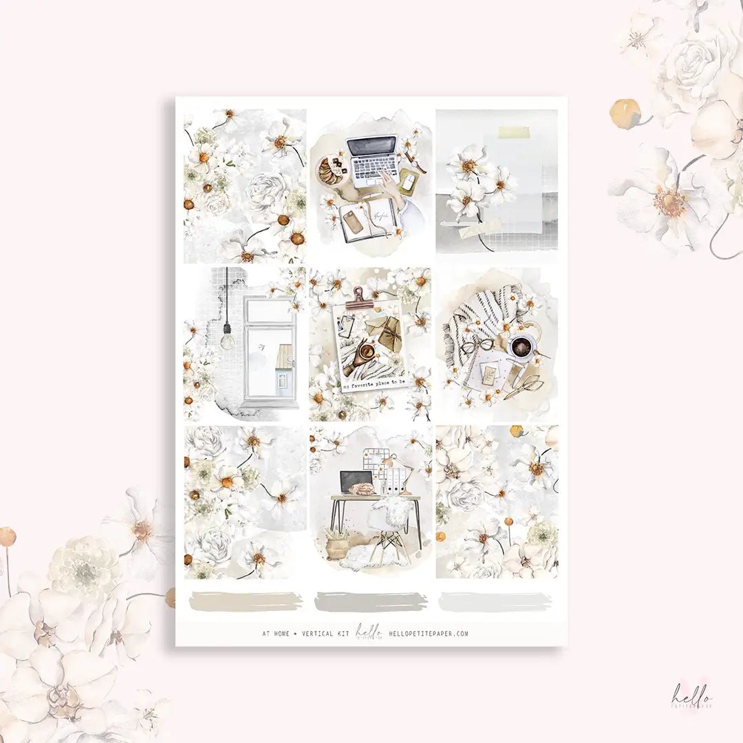 Planner Sticker Kit - At Home - 5 - Hello Petite Paper - Tidformera