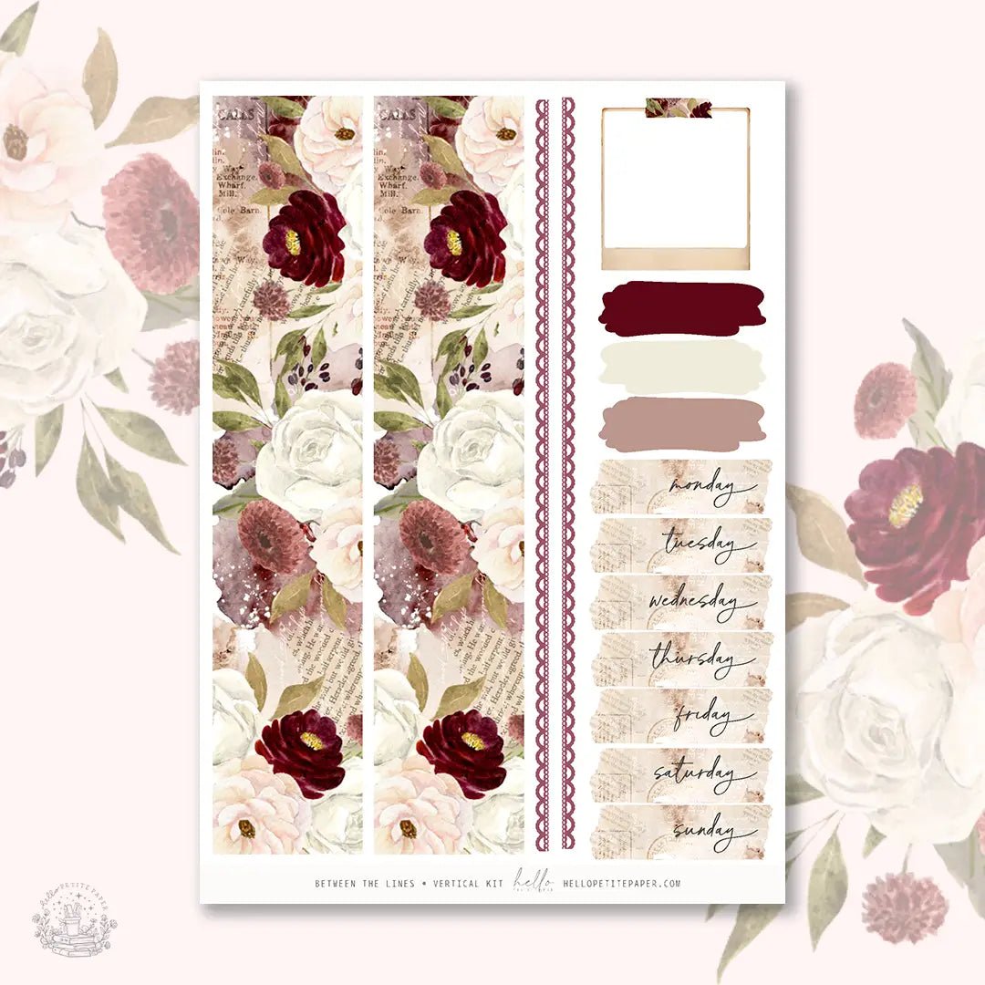 Planner Sticker Kit - Between the Lines - 3 - Hello Petite Paper - Tidformera