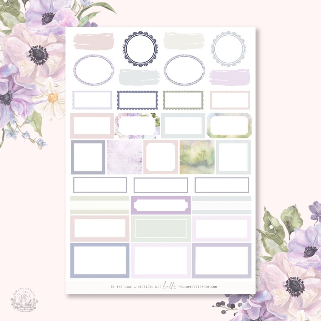 Planner Sticker Kit - By the Lake - 4 - Hello Petite Paper - Tidformera