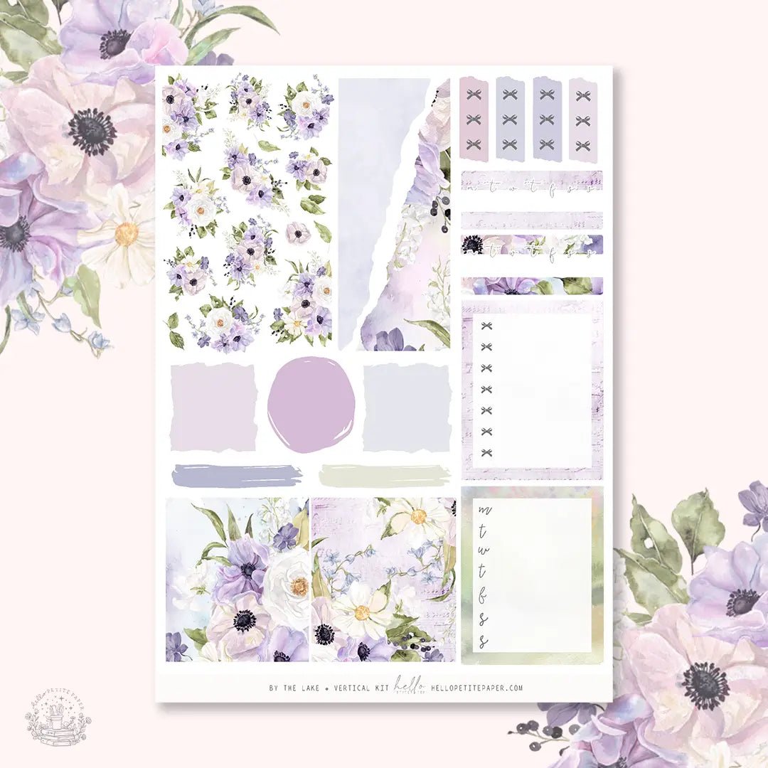 Planner Sticker Kit - By the Lake - 3 - Hello Petite Paper - Tidformera