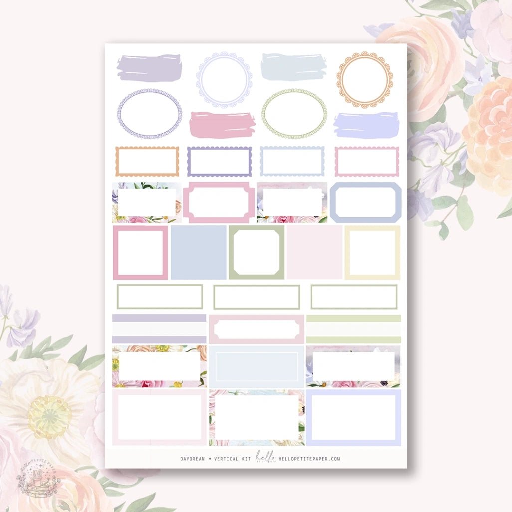 Planner Sticker Kit - Daydream - 4 - Hello Petite Paper - Tidformera