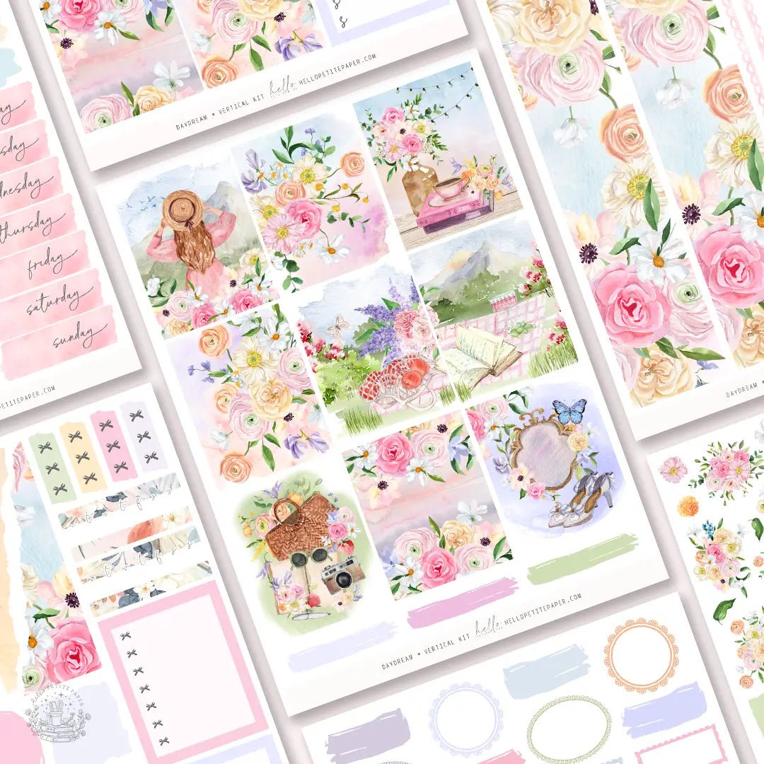 Planner Sticker Kit - Daydream - 1 - Hello Petite Paper - Tidformera