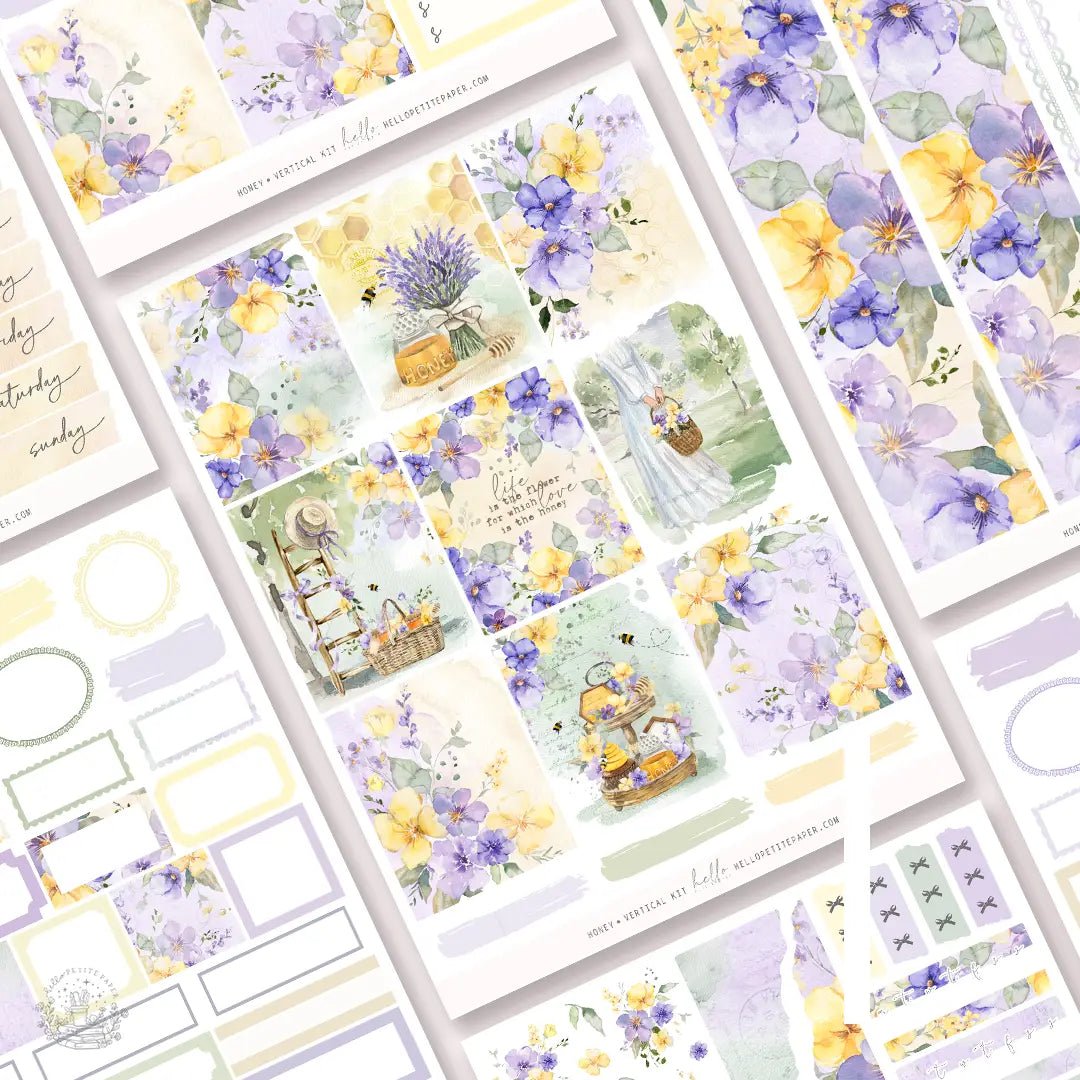Planner Sticker Kit - Honey - 1 - Hello Petite Paper - Tidformera
