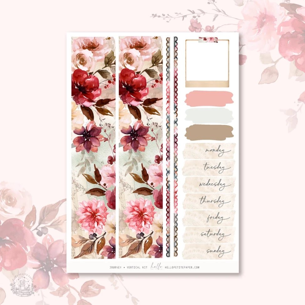 Planner Sticker Kit - Journey - 5 - Hello Petite Paper - Tidformera