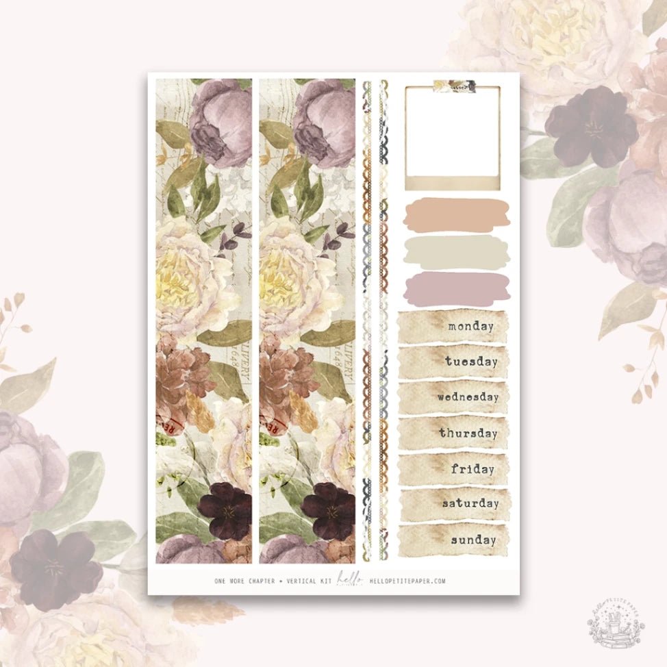 Planner Sticker Kit - One More Chapter - 3 - Hello Petite Paper - Tidformera