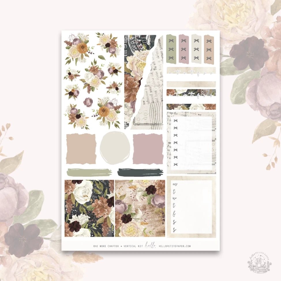 Planner Sticker Kit - One More Chapter - 4 - Hello Petite Paper - Tidformera