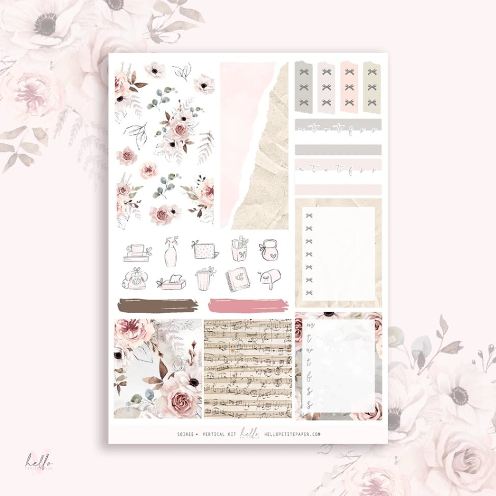 Planner Sticker Kit - Soirée - 2 - Hello Petite Paper - Tidformera