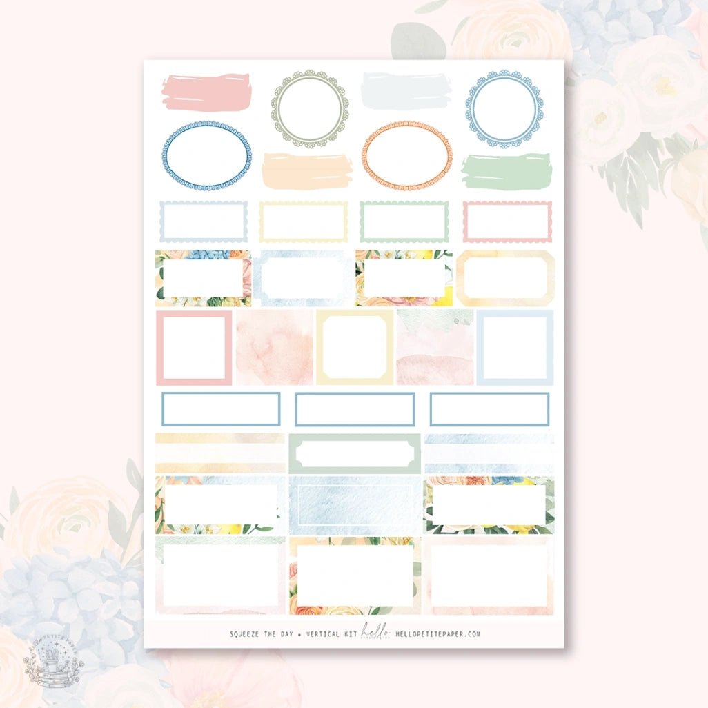Planner Sticker Kit - Squeeze the Day - 5 - Hello Petite Paper - Tidformera