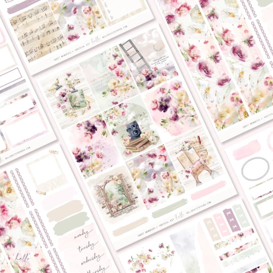 Planner Sticker Kit - Sweet Memories - 1 - Hello Petite Paper - Tidformera