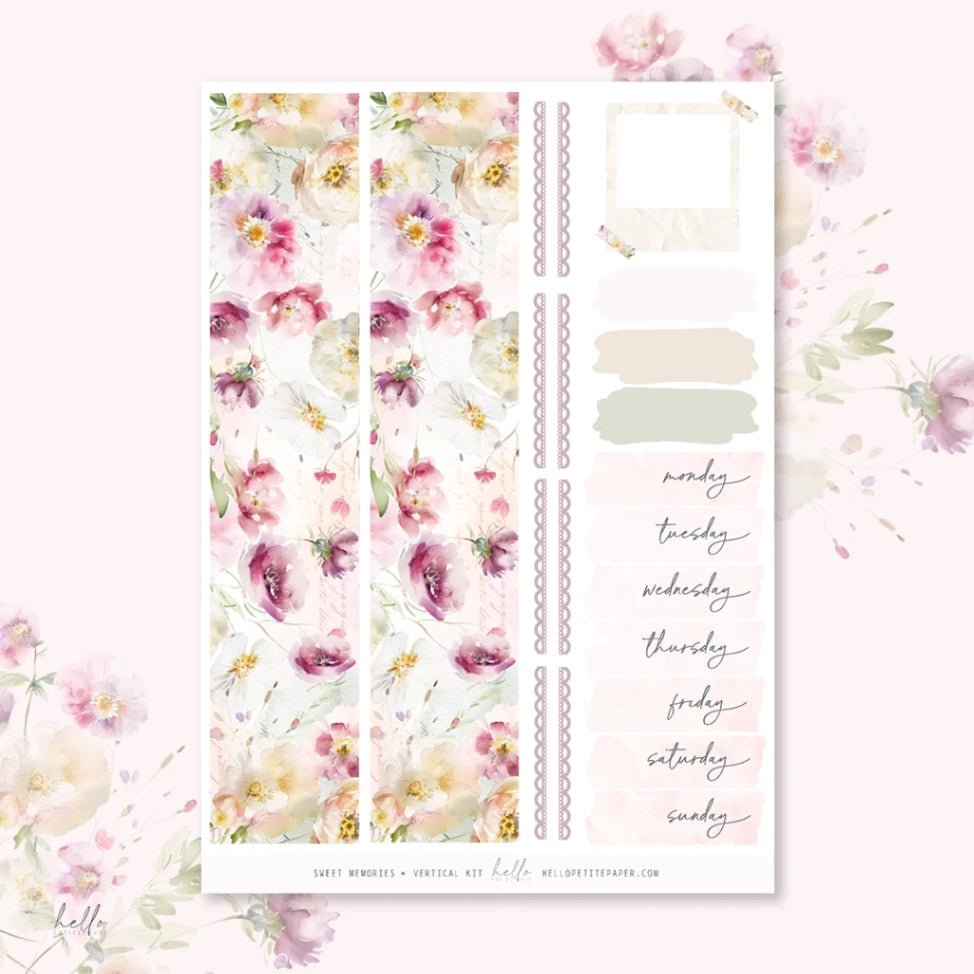 Planner Sticker Kit - Sweet Memories - 2 - Hello Petite Paper - Tidformera
