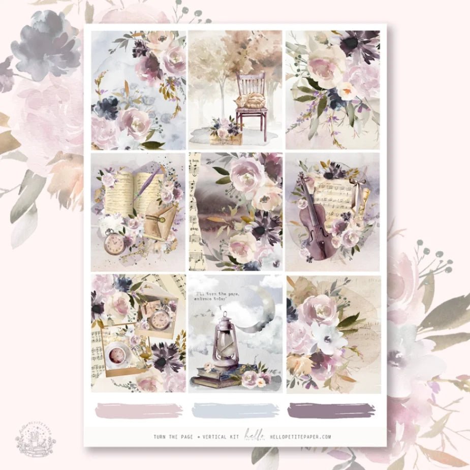 Planner Sticker Kit - Turn the Page - 1 - Hello Petite Paper - Tidformera