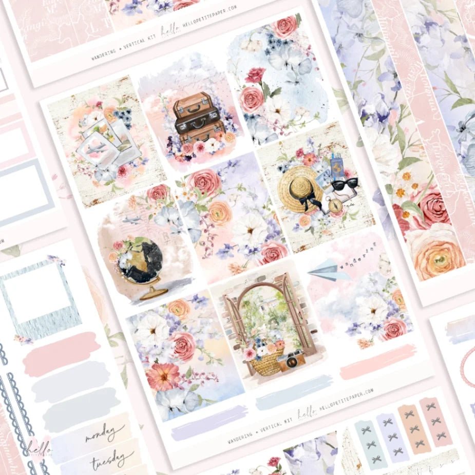Planner Sticker Kit - Wandering - 1 - Hello Petite Paper - Tidformera