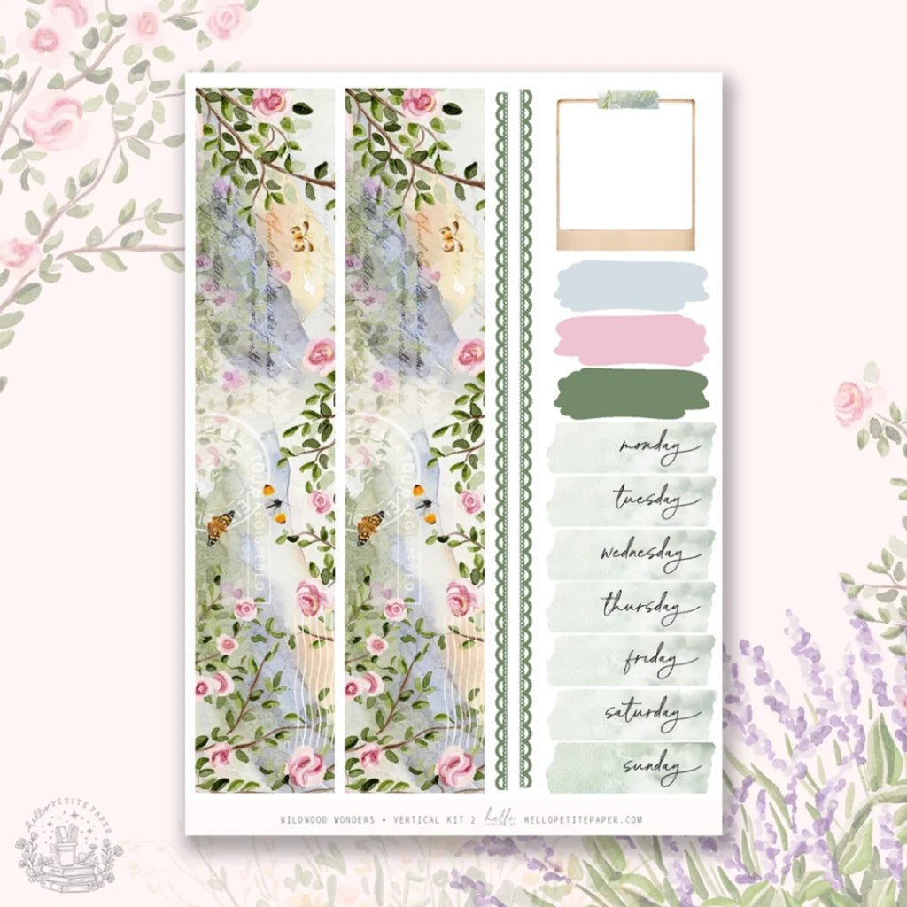 Planner Sticker Kit - Wildwood Wonders - 2 - Hello Petite Paper - Tidformera