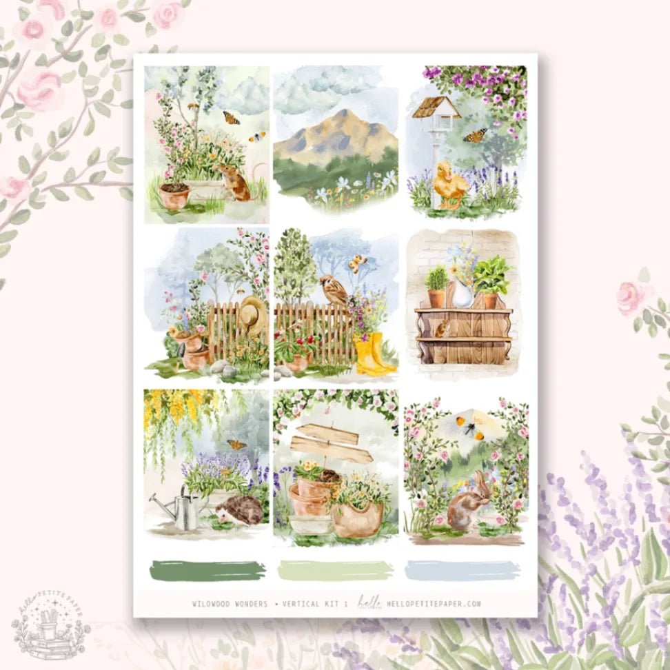 Planner Sticker Kit - Wildwood Wonders - 3 - Hello Petite Paper - Tidformera