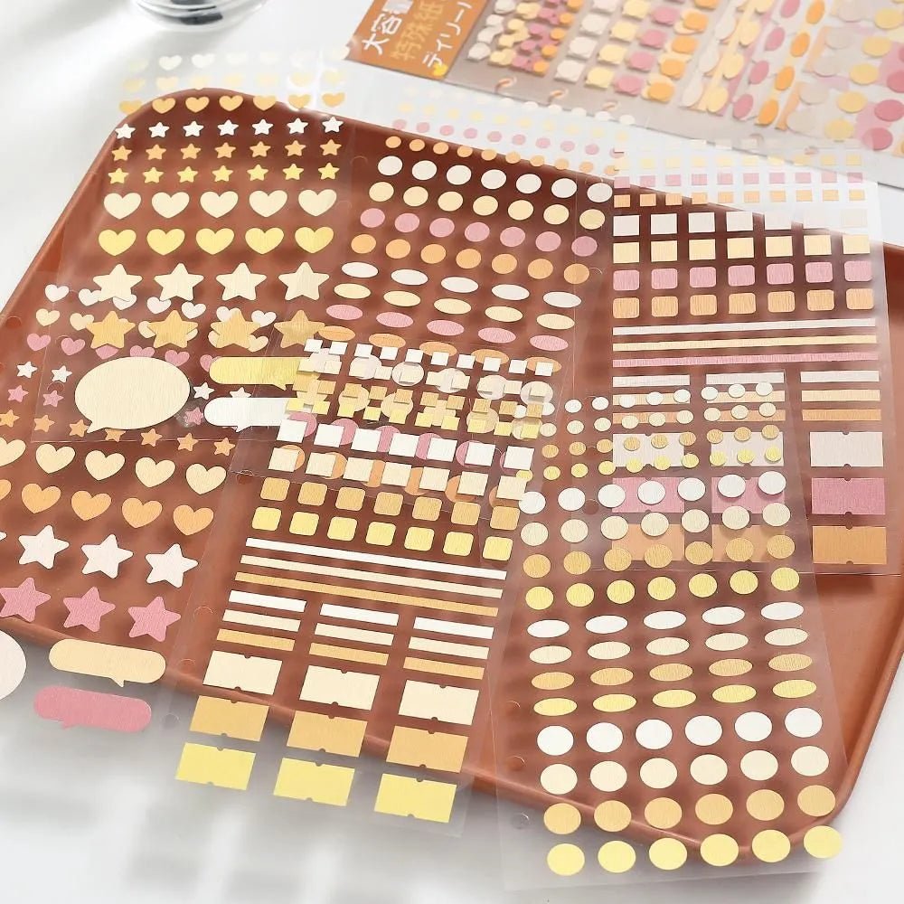Planner Stickers Sheet - Daily Palette - Citrus - 4 - BGM - Tidformera