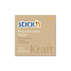 Post - it notes Kraft - 76 x 76 mm från Stick'n. Kvadratformat post-it block med kraftfärgat papper. - Tidformera