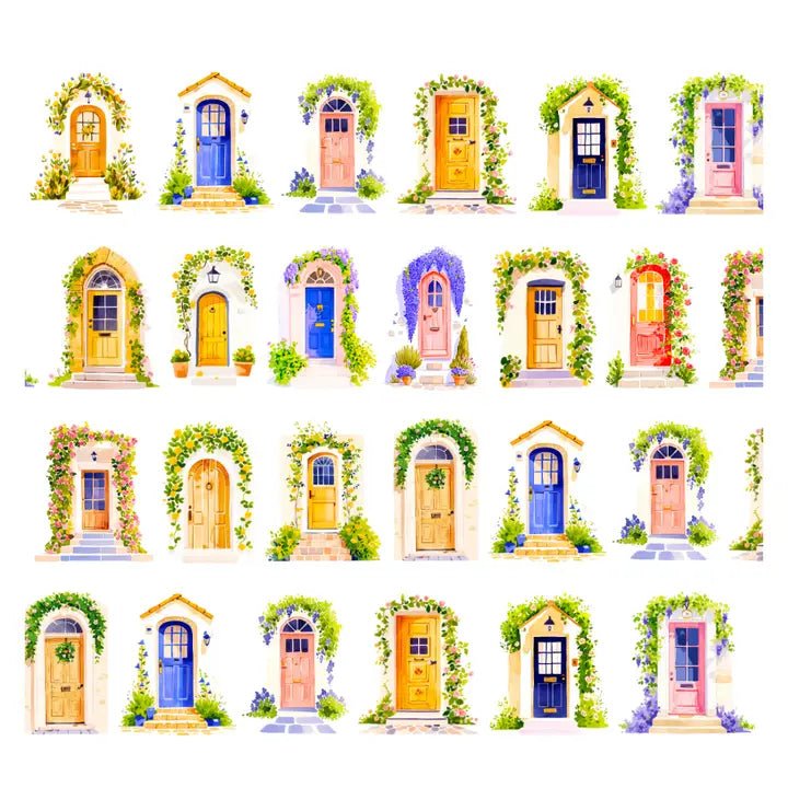 Pre cut Pet Tape - Penpaling Paula 60 mm - Summer Doors - 2 - Penpaling Paula - Tidformera
