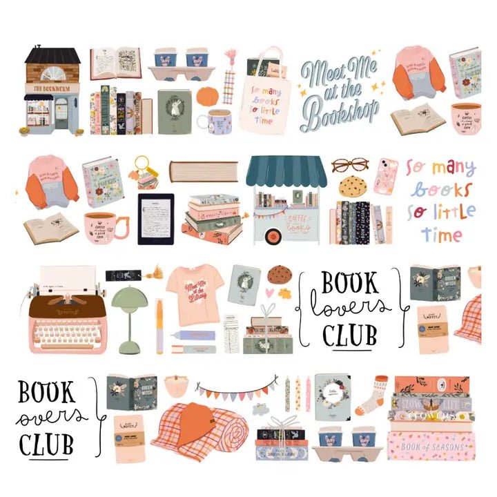 Pre cut Pet Tape - Penpaling Paula - Bookworm - 2 - Penpaling Paula - Tidformera